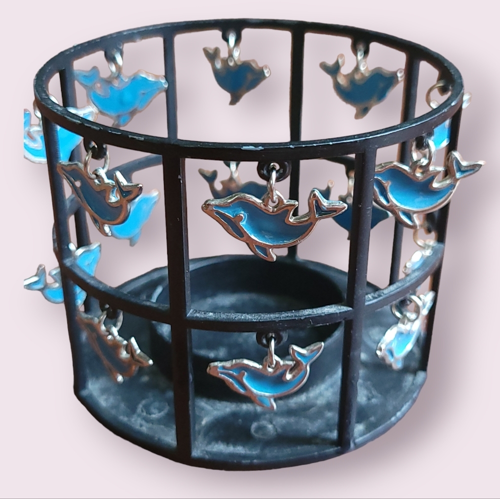 Y2K Dolphin Tea Light Candle Holder